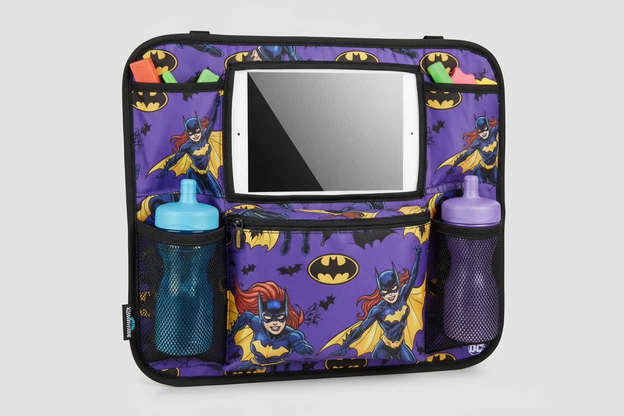 KidsEmbrace Batgirl Back-Seat Organizer — Vehicle Storage with DC Comics Style