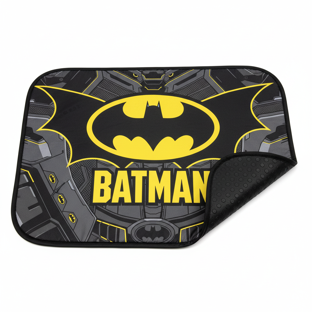 KidsEmbrace Batman Vehicle Seat Mat Protector — Car Seat Under-Guard, DC Comics