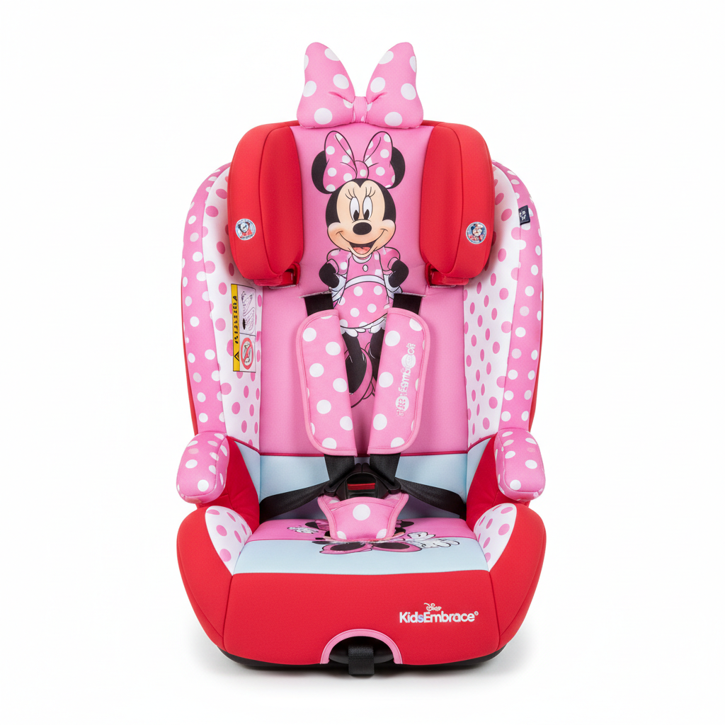 KidsEmbrace Minnie Mouse Car Seat — Combination Booster, Disney, 26.5–100 lbs