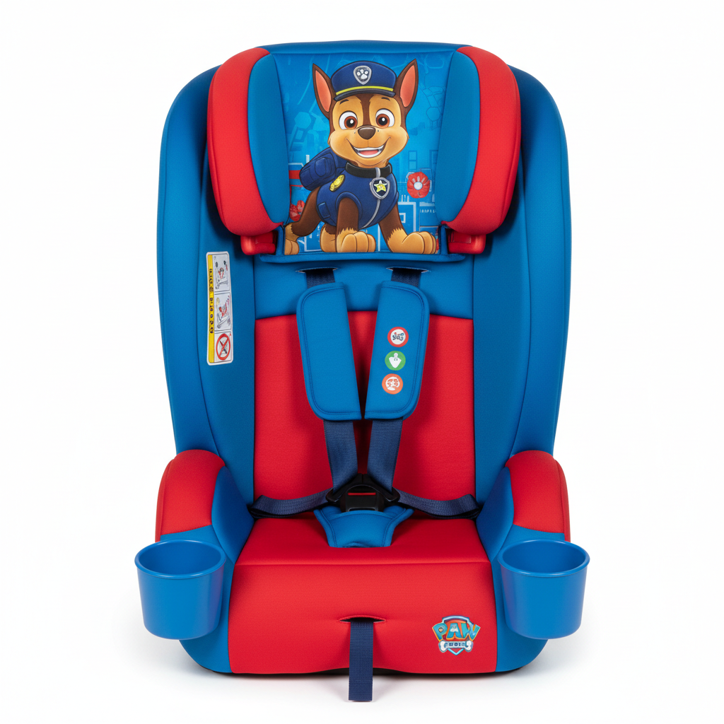 KidsEmbrace Paw Patrol Chase Combination Booster — 5-Point Harness, 26.5–65 lbs